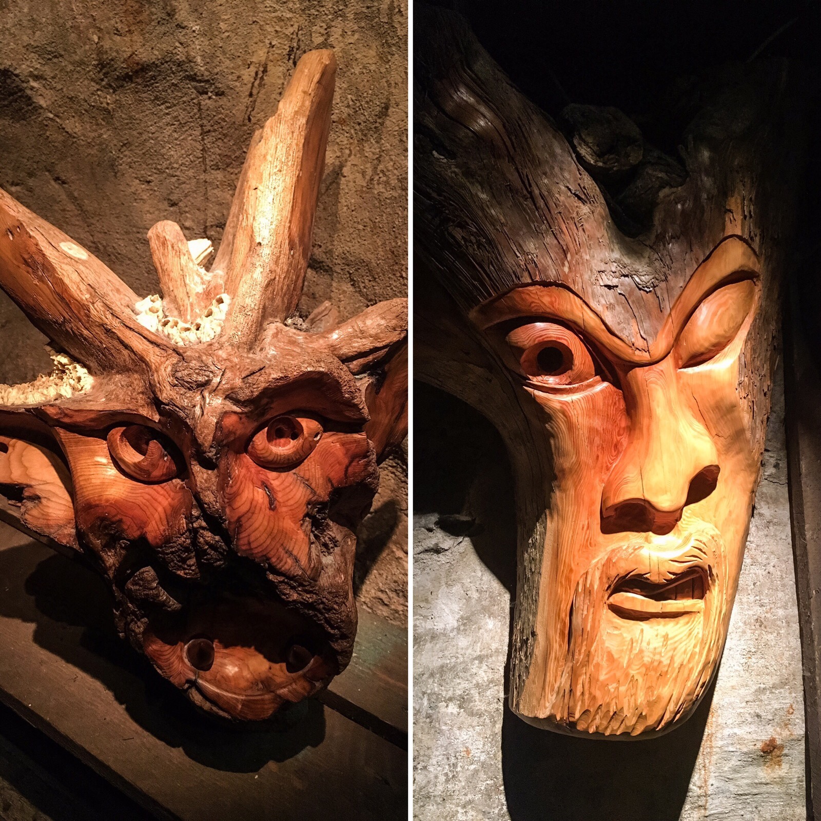 expressive carvings