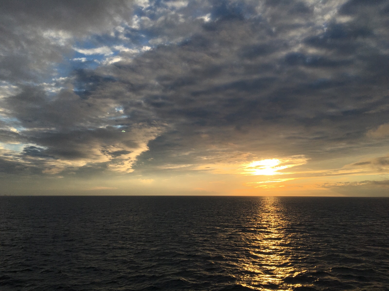sunset from the ferry