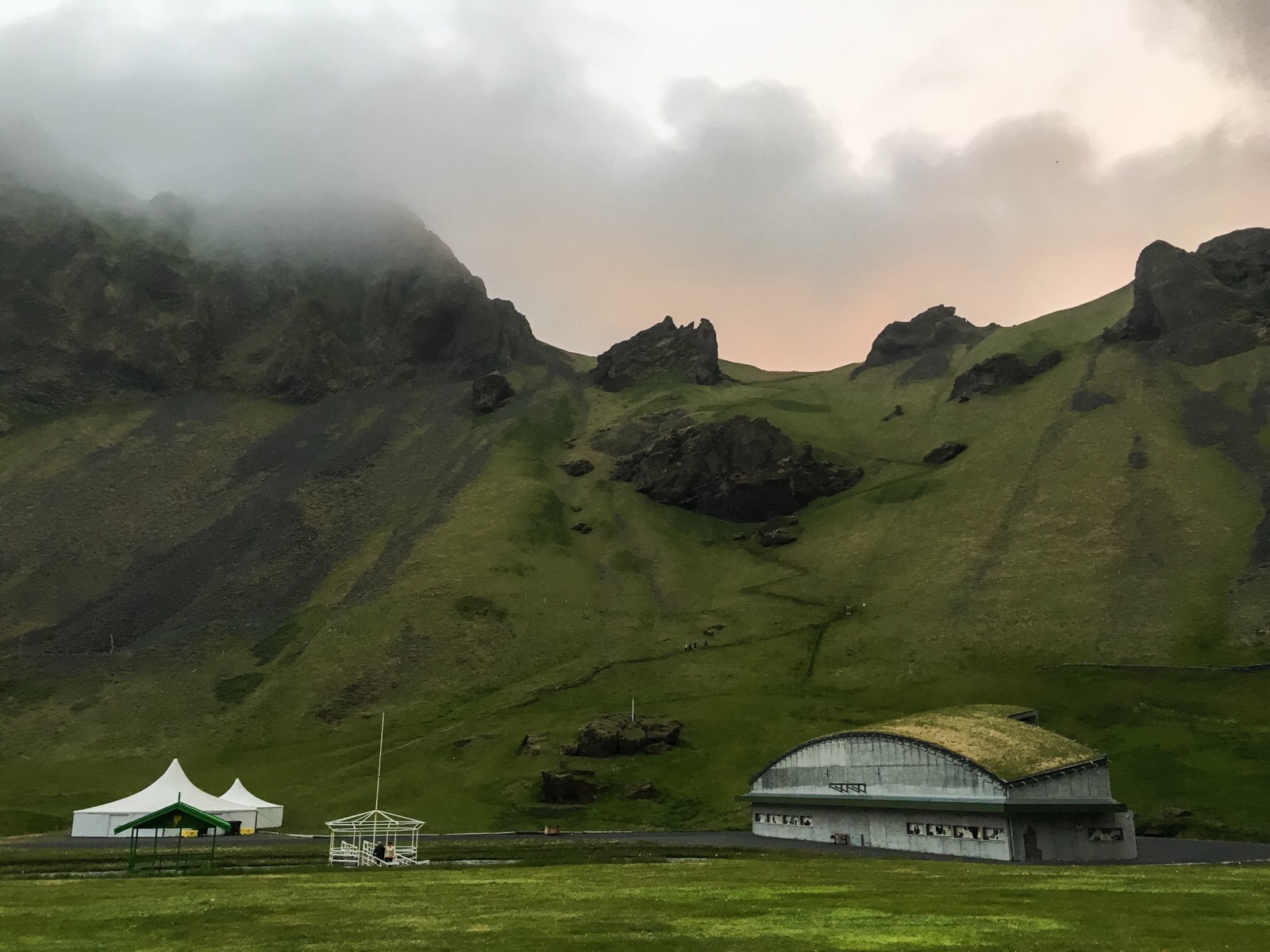 campsite on Vestmanneyaer