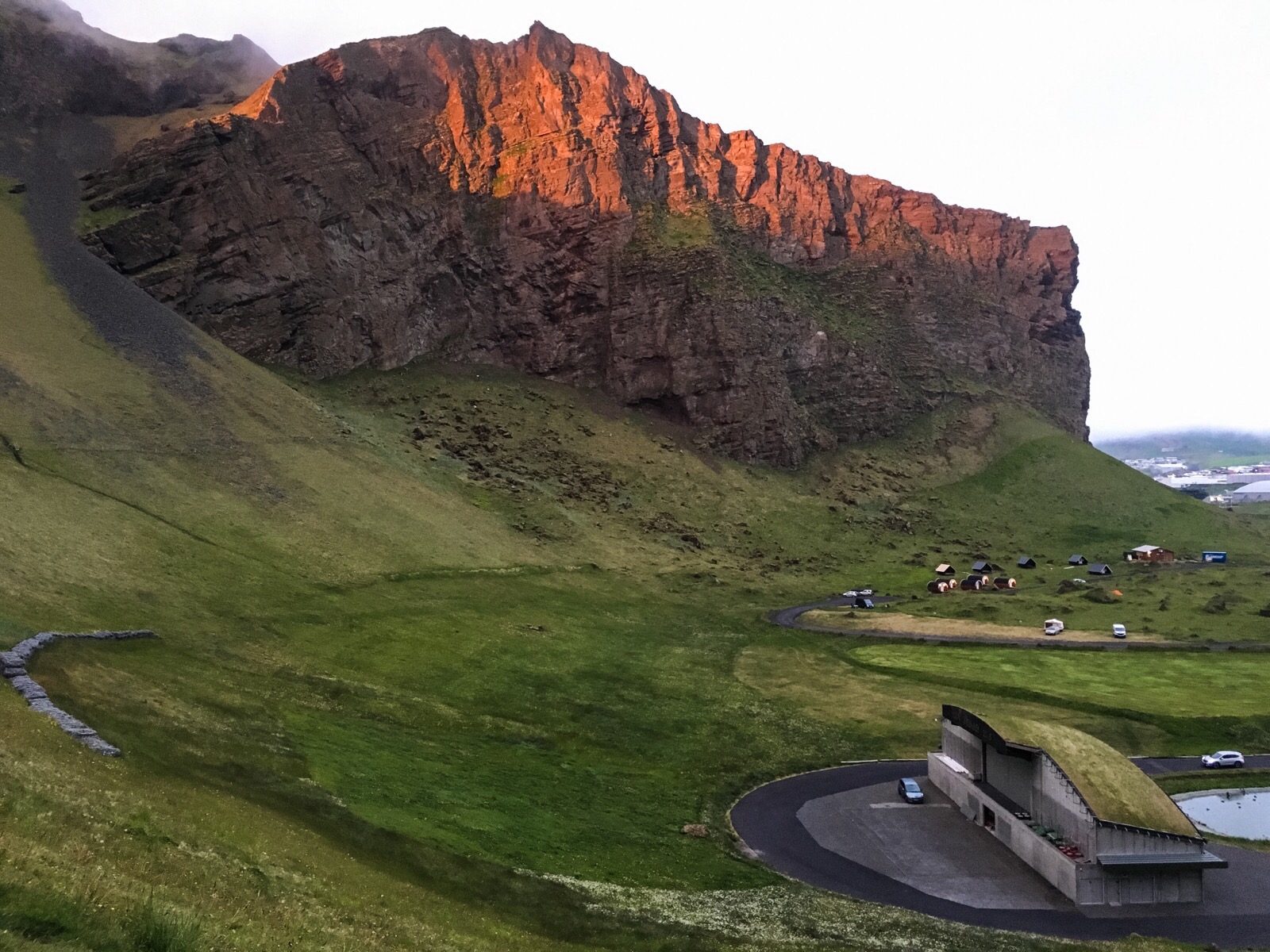 alpenglow over the campground