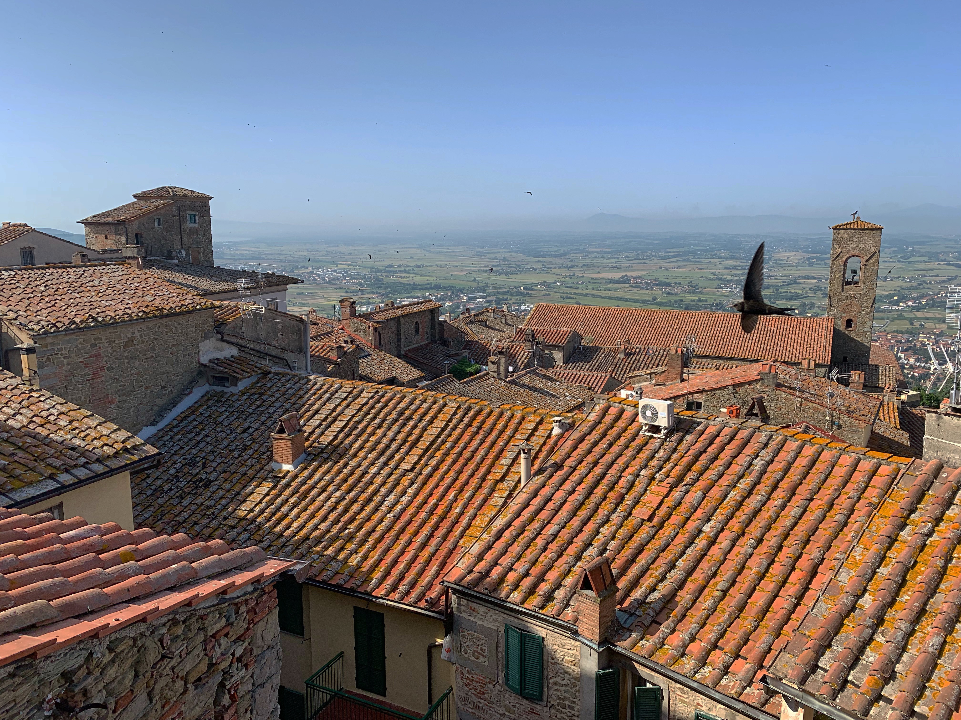Cortona breakfast view