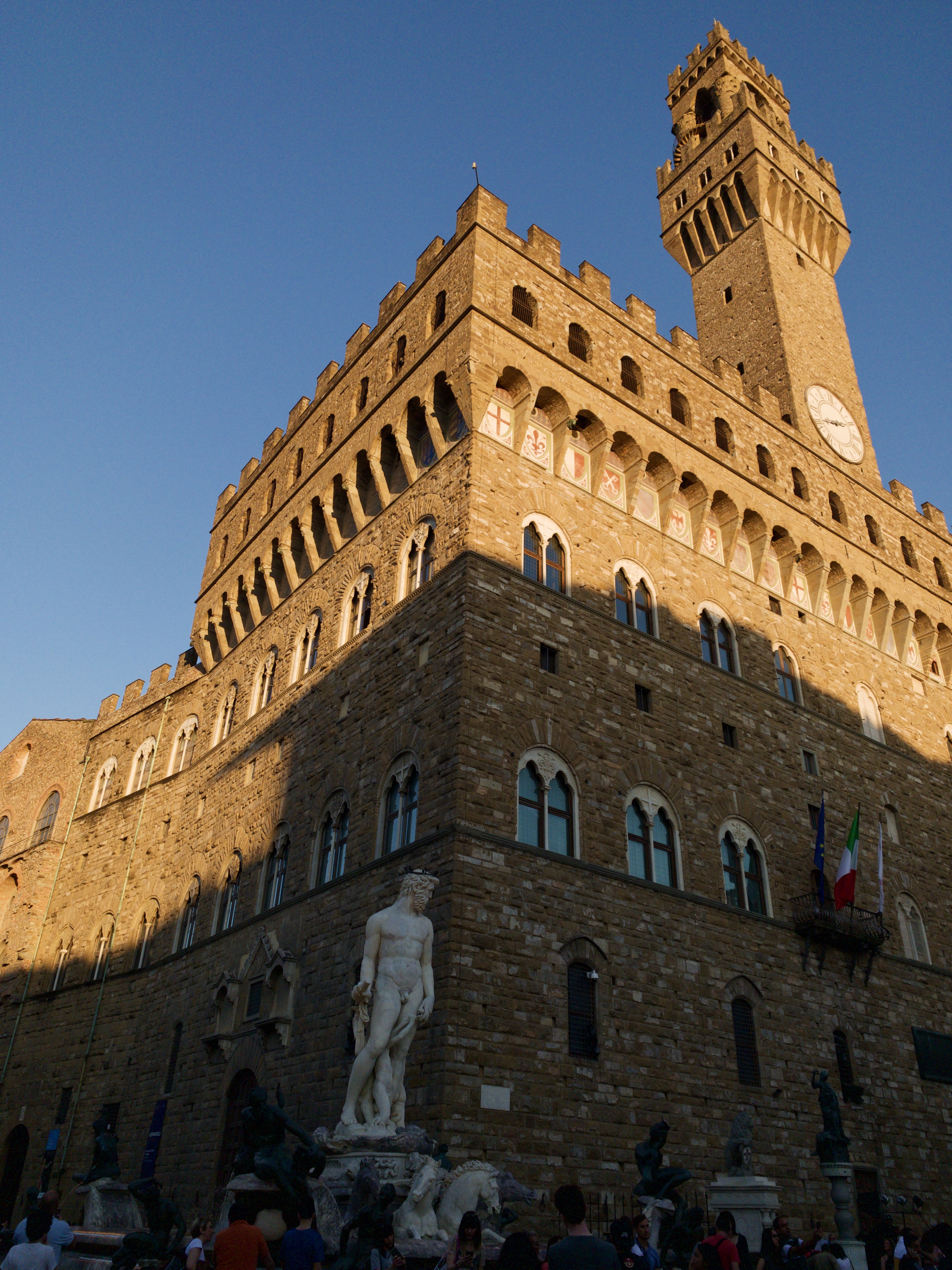 Historic Florence building at sunset