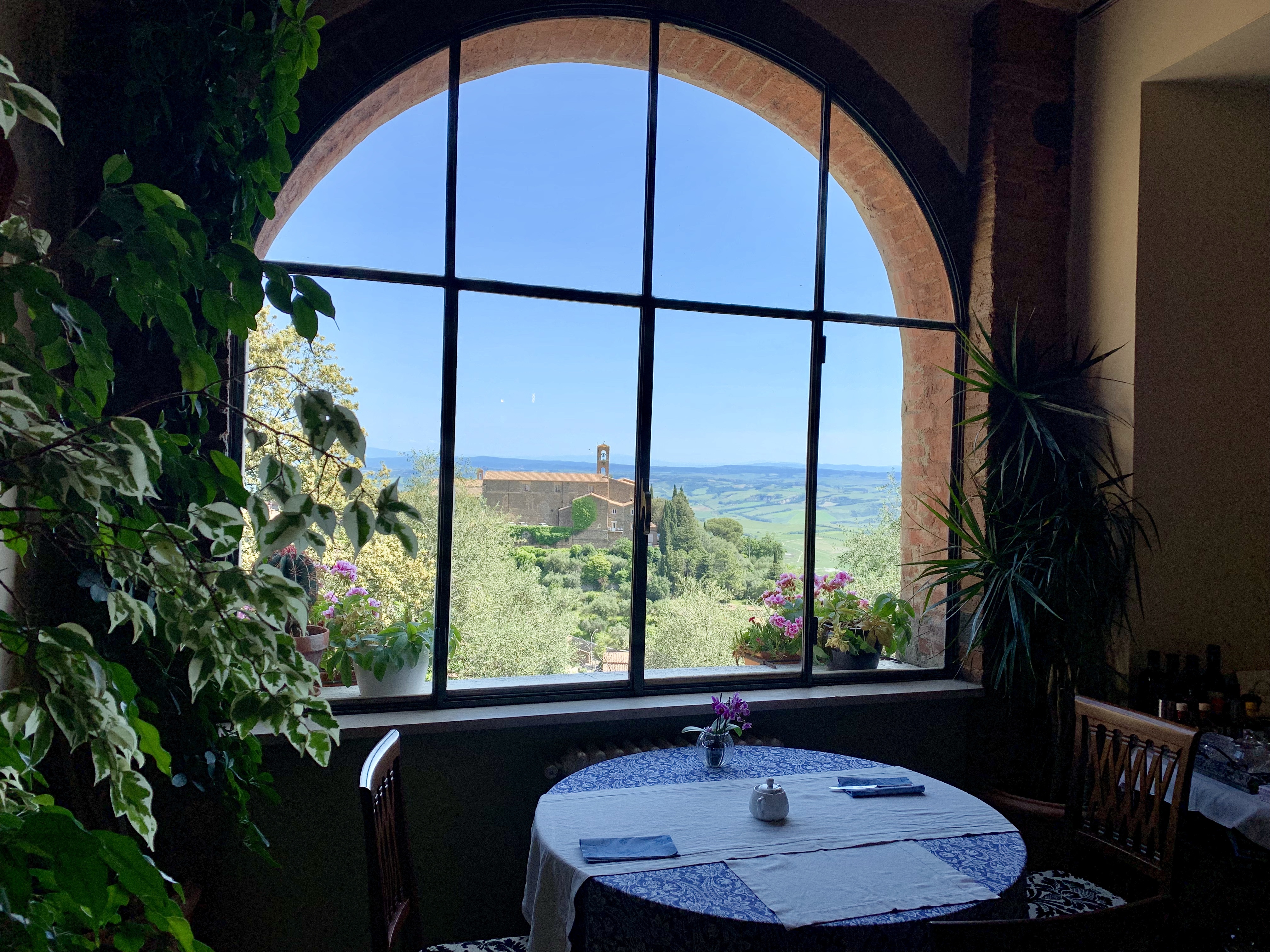 The view from our breakfast table