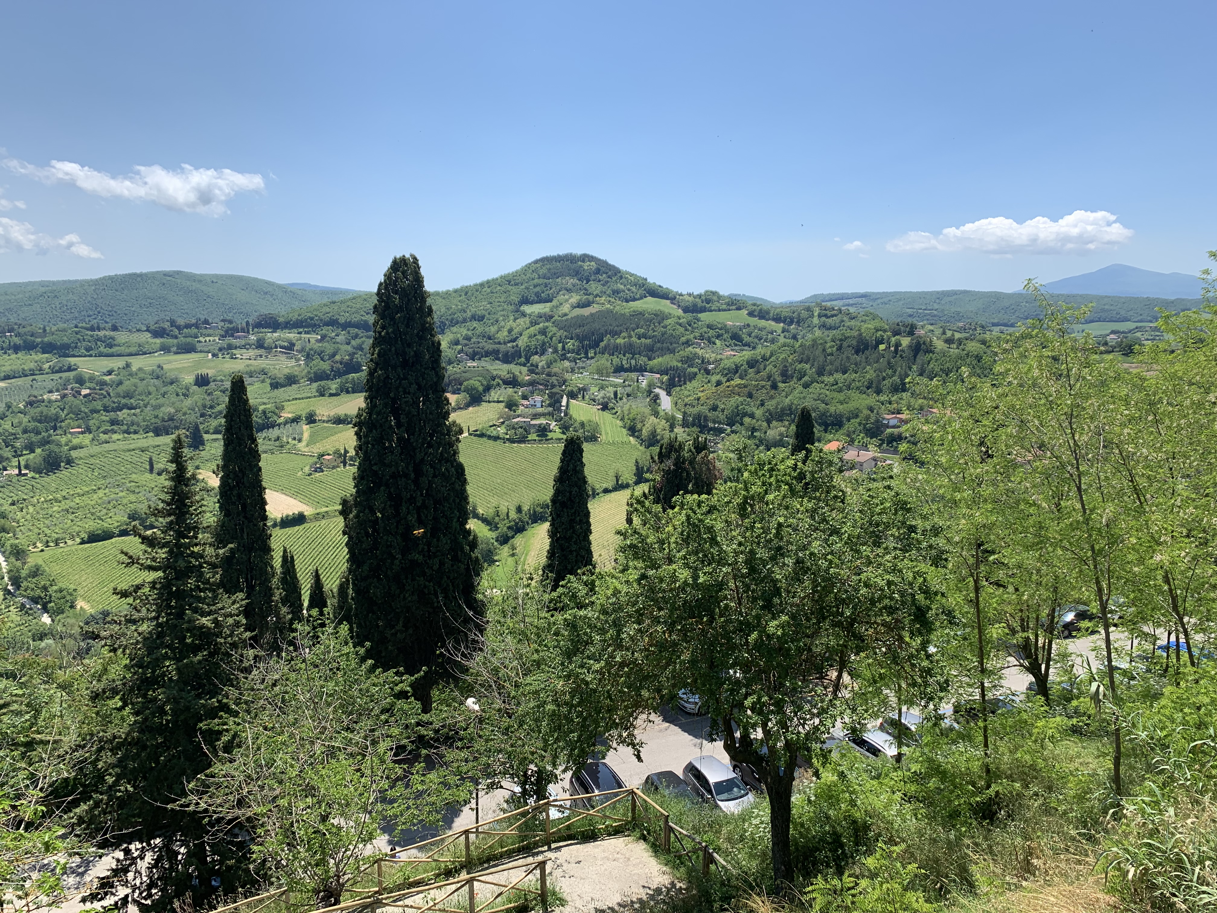 View from near the top of Montepulciano