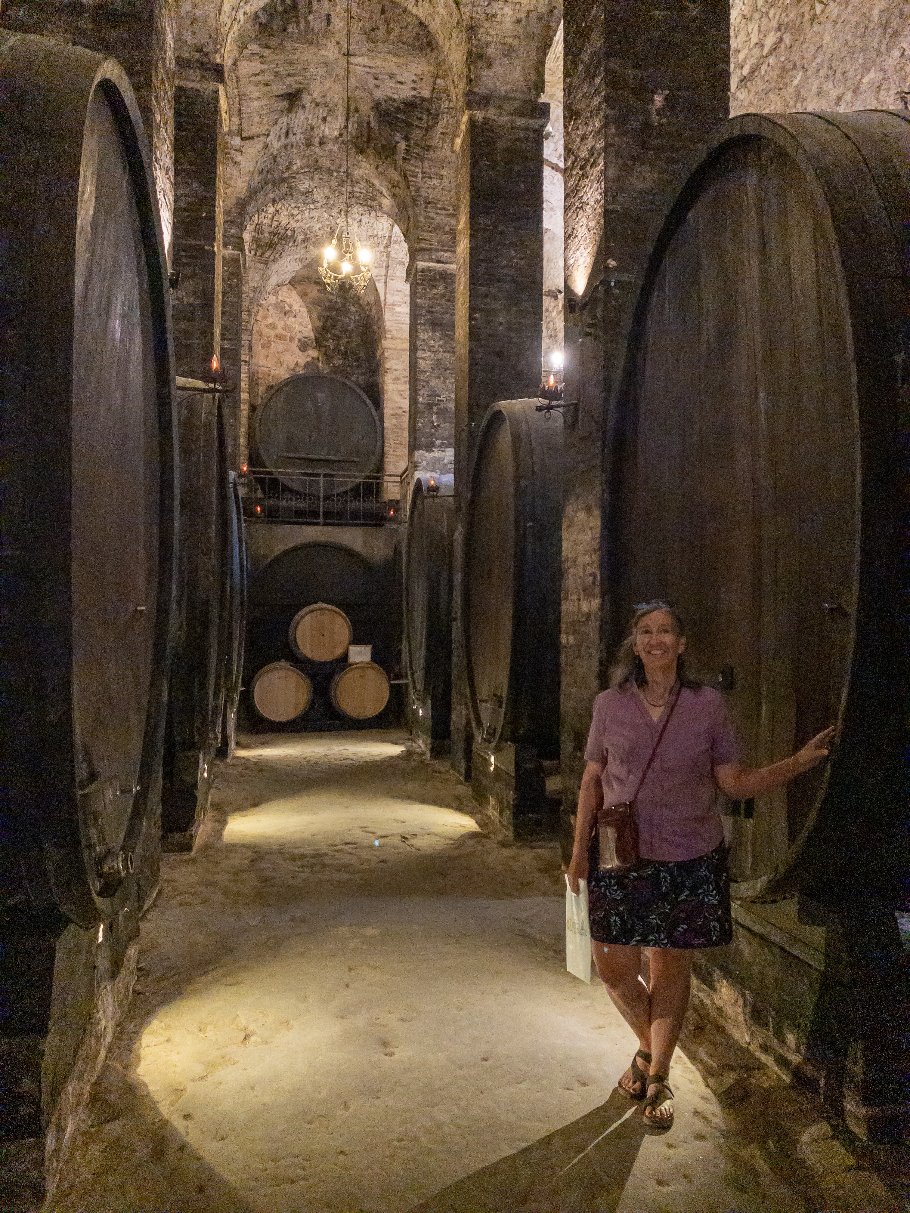 Giant wine barrels