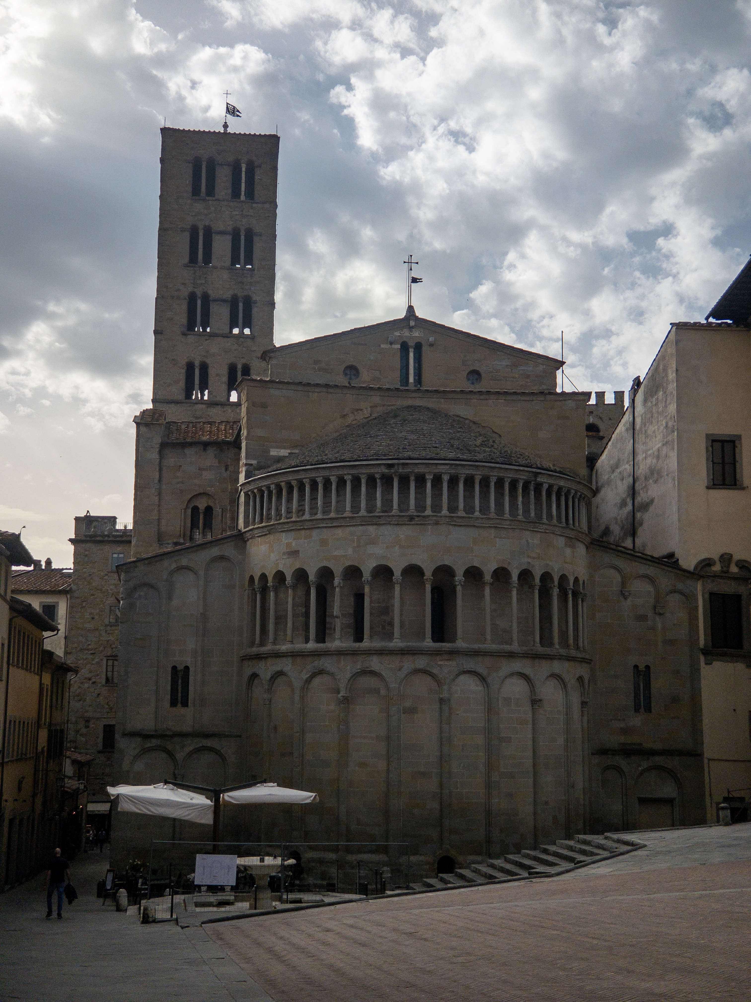 Gorgeous building on the piazza in Arezzo
