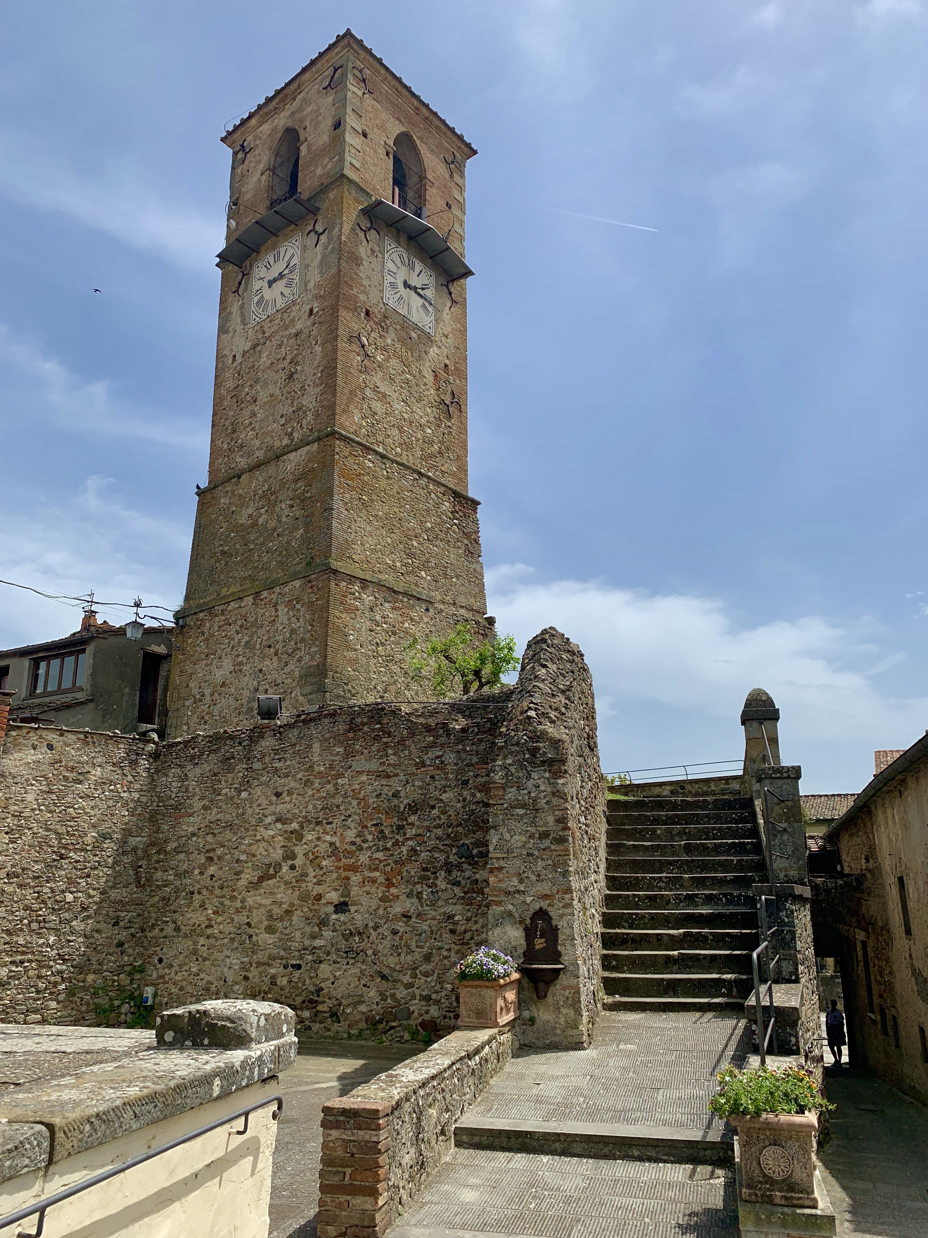 Renovated clock tower of Anghiari