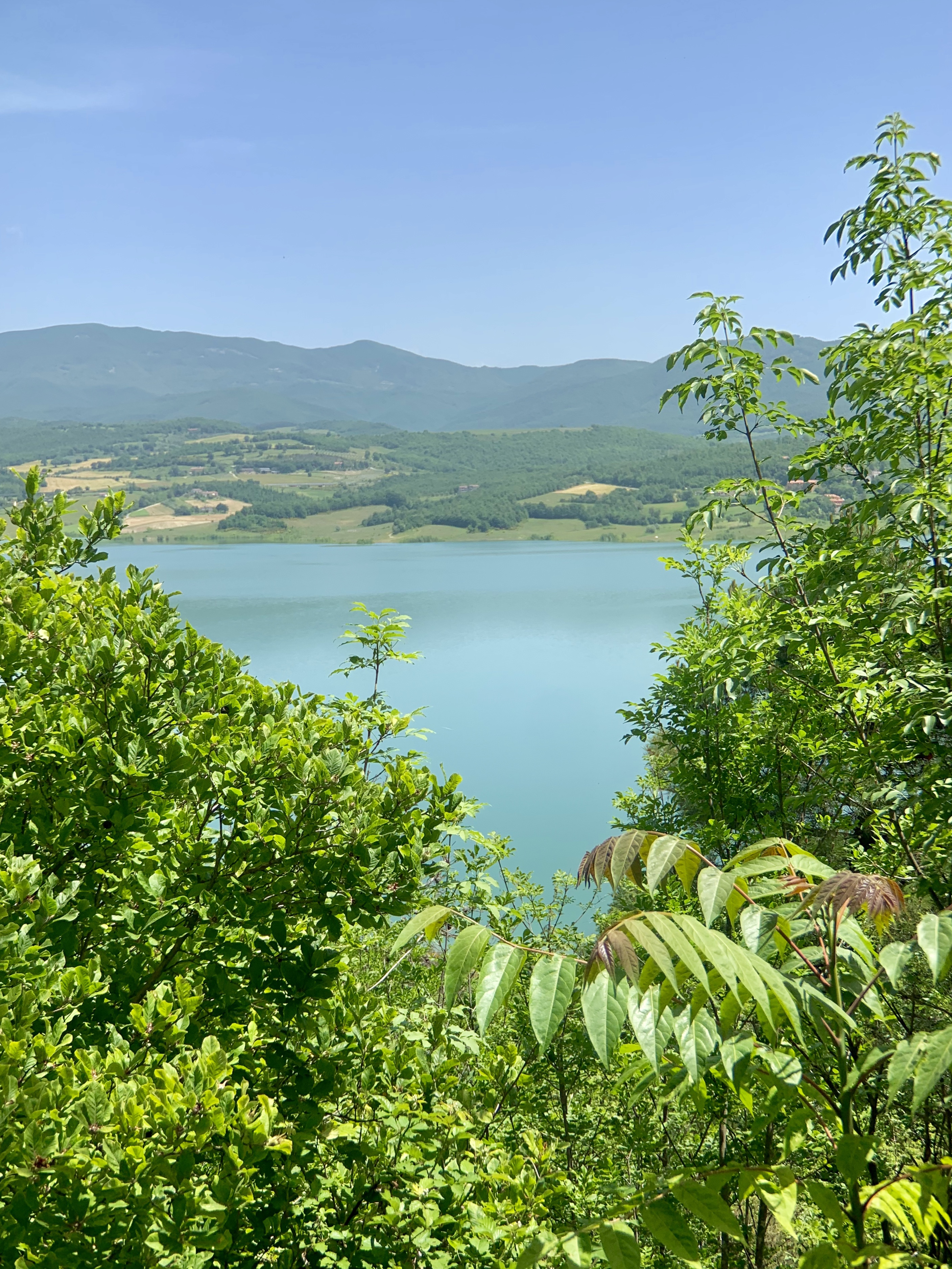 The view from way on the other side, close to the dam