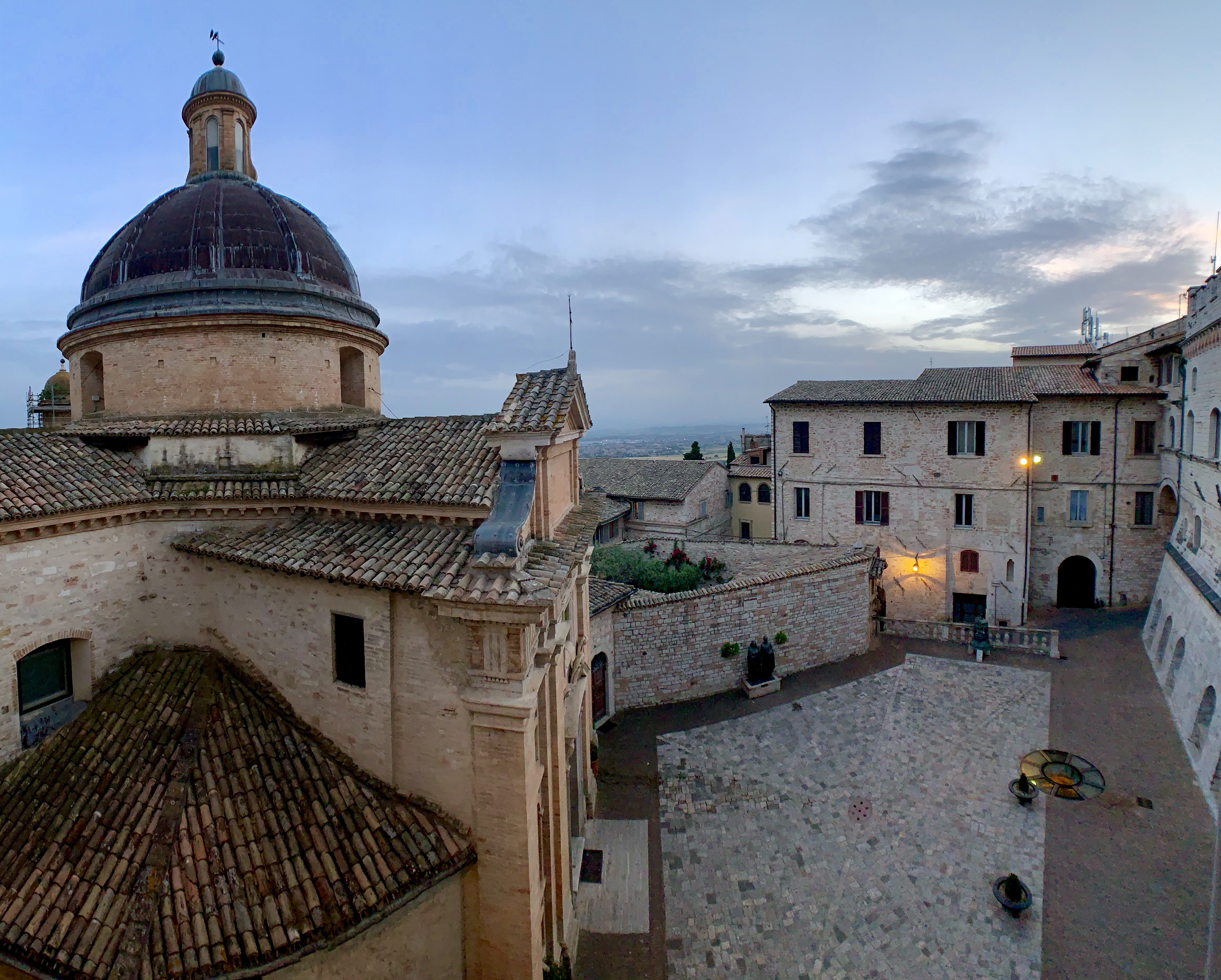 The view from our room after sunset
