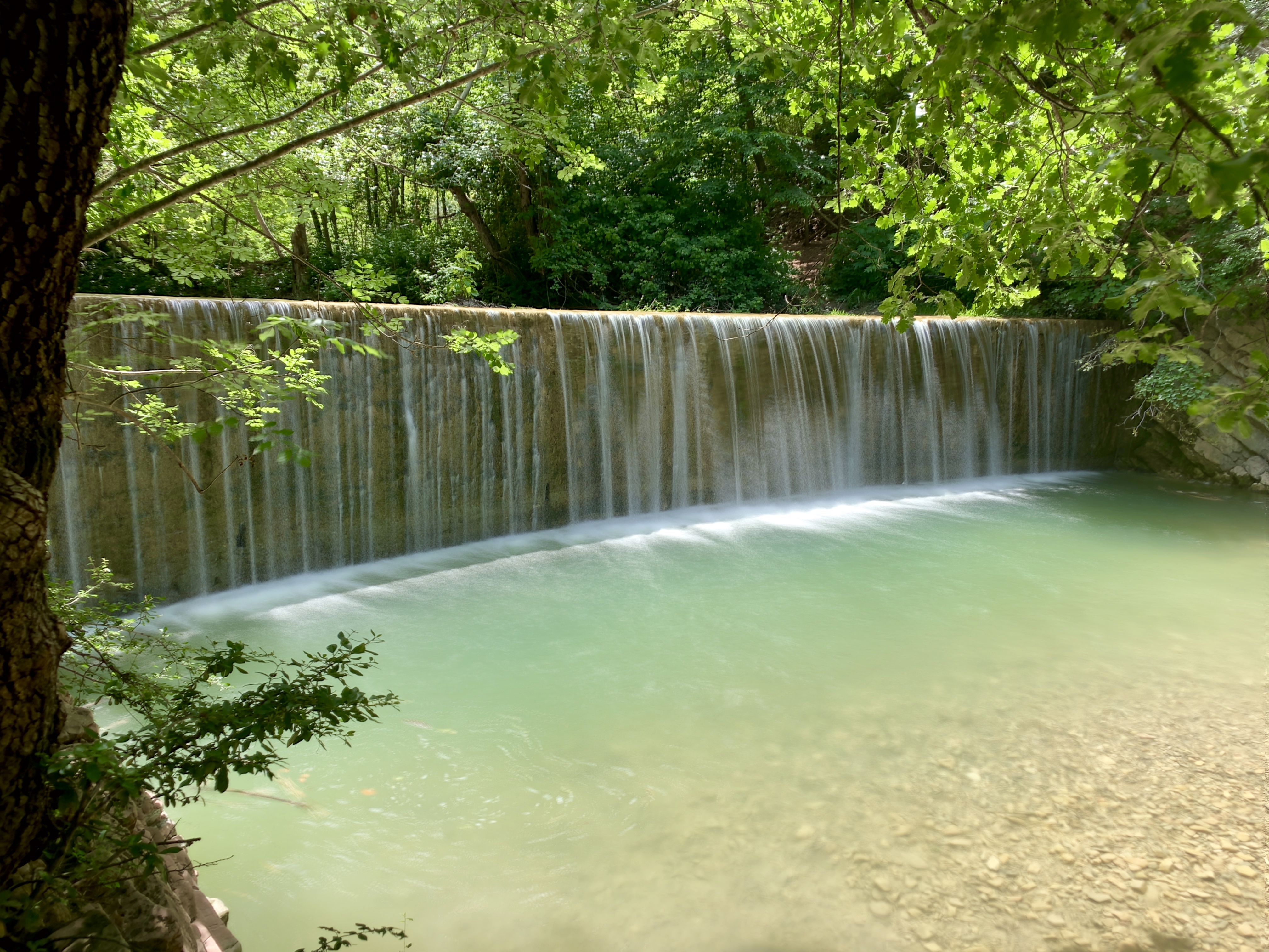 One of several waterfalls along the way