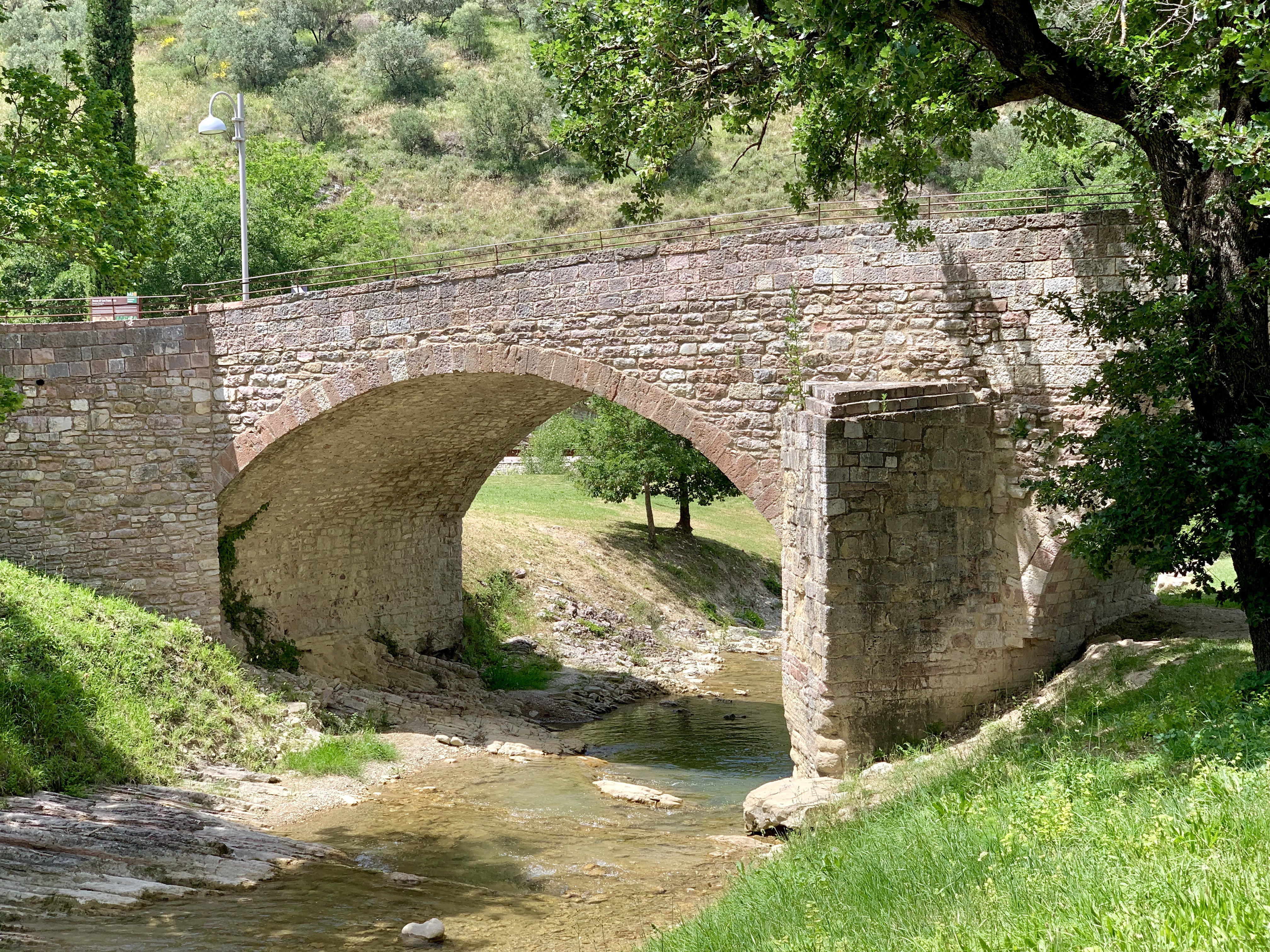 The bridge near the Chiesa and mill
