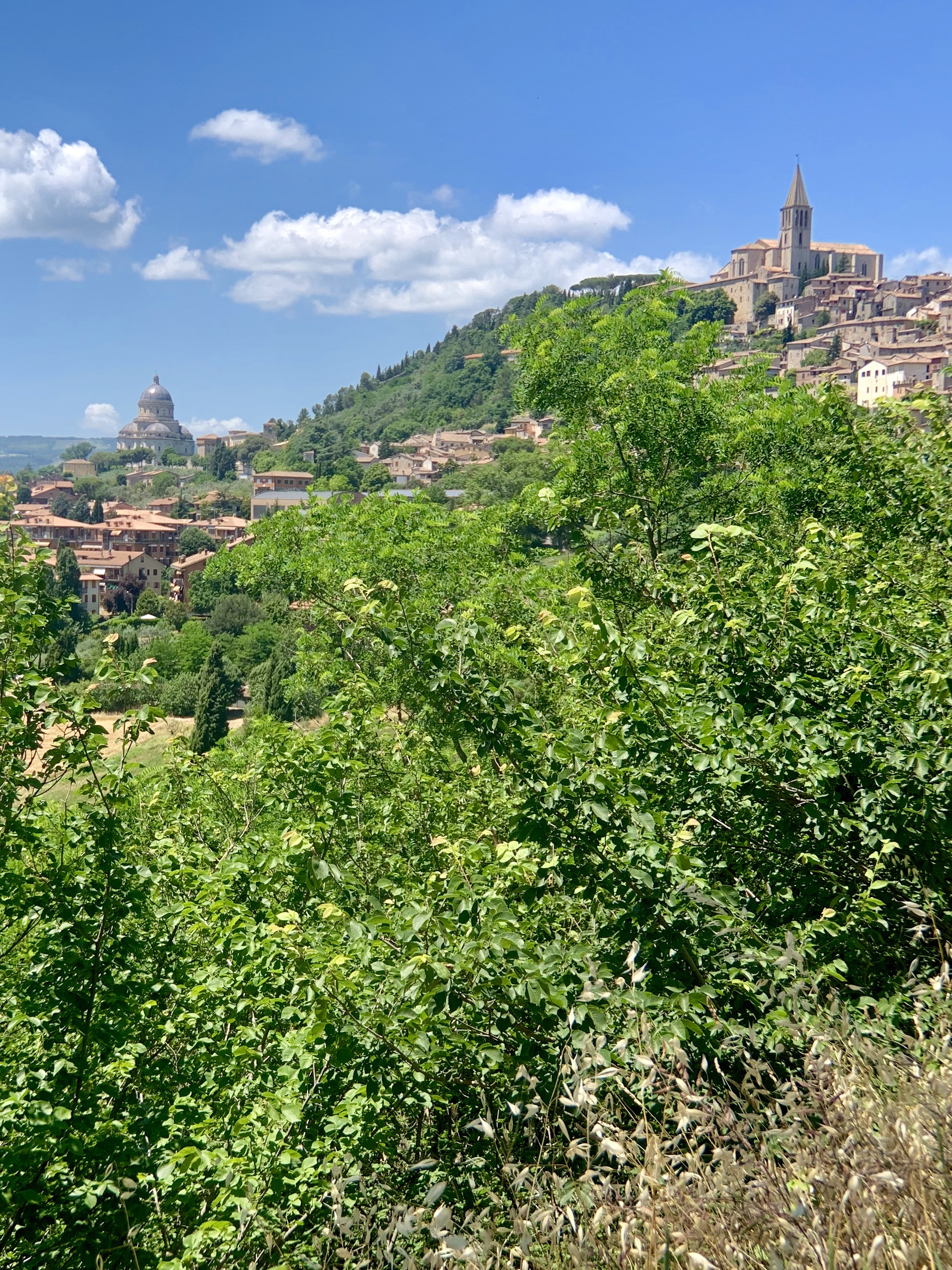 A view of Todi in the distance