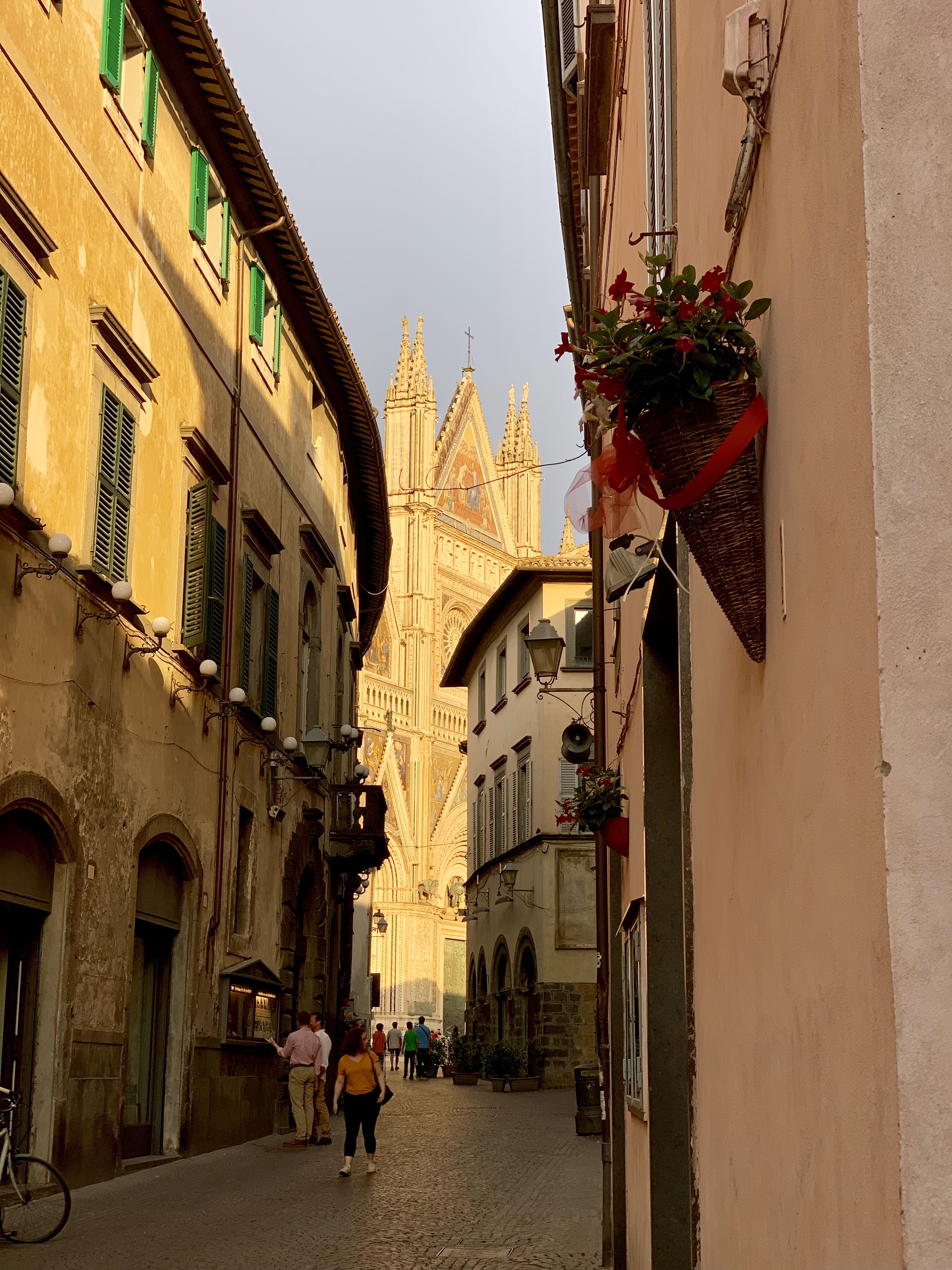 Orvieto Cathedral in golden light