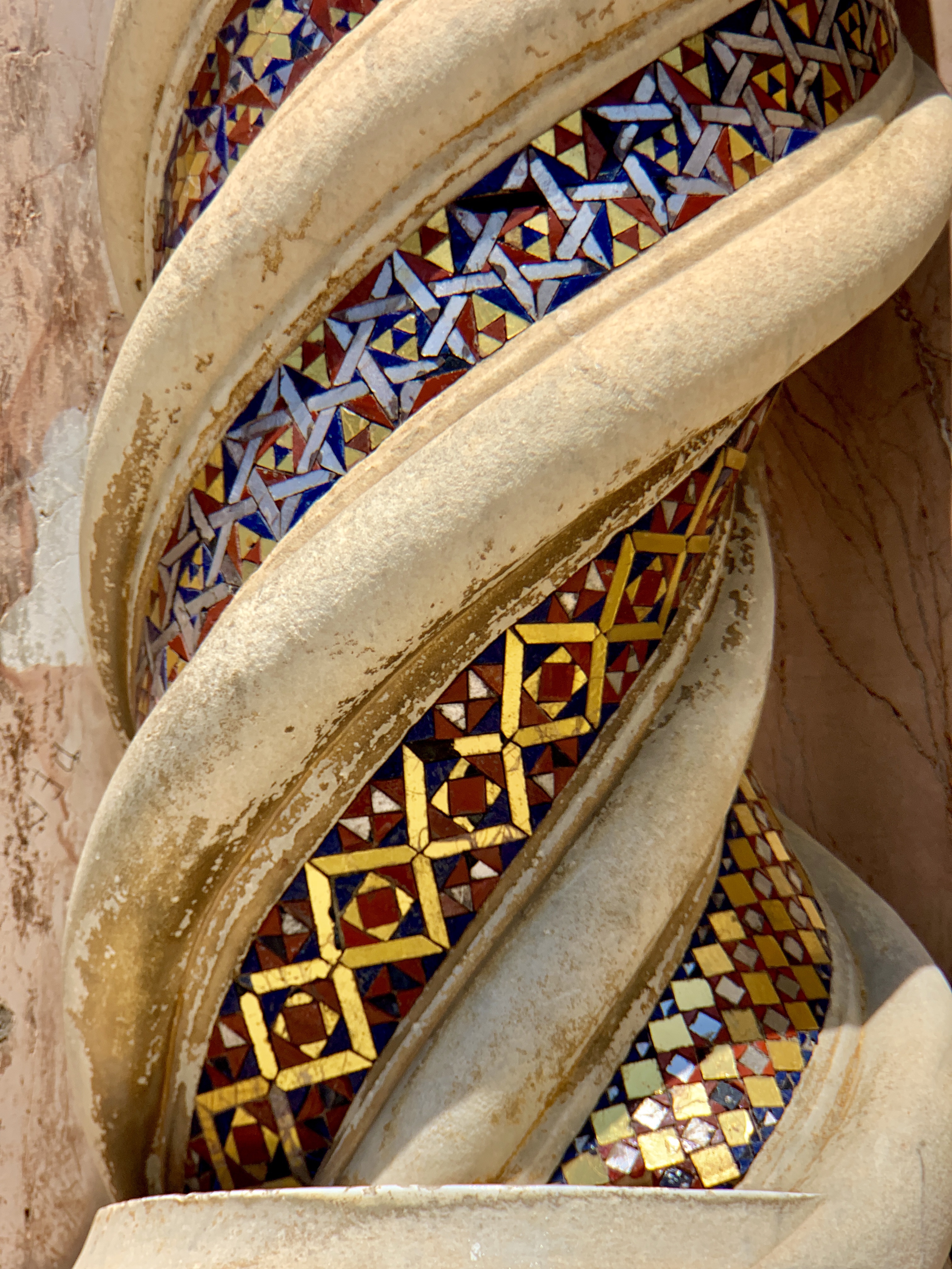 Mosaic column detail