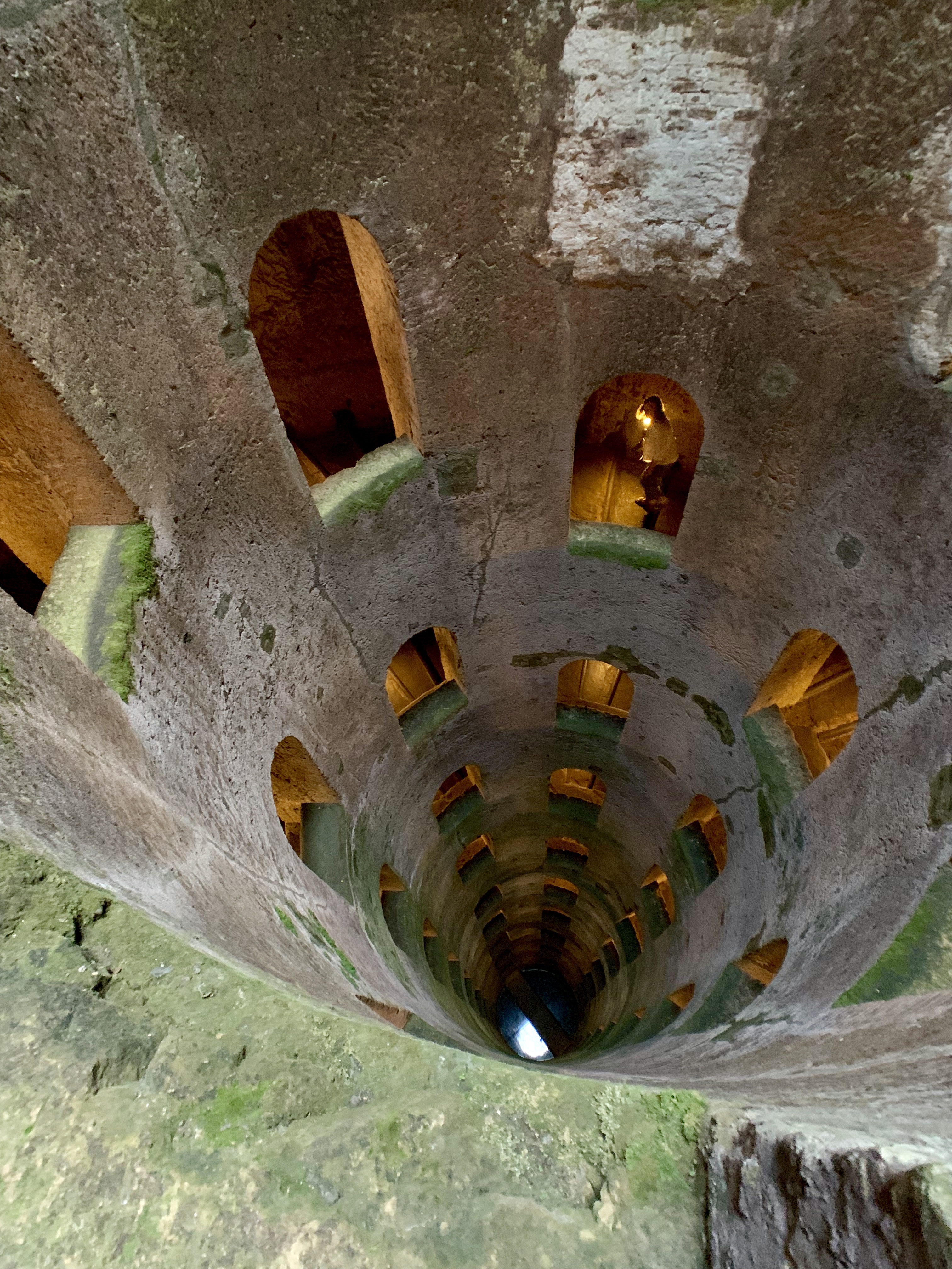 Looking down the well from about halfway