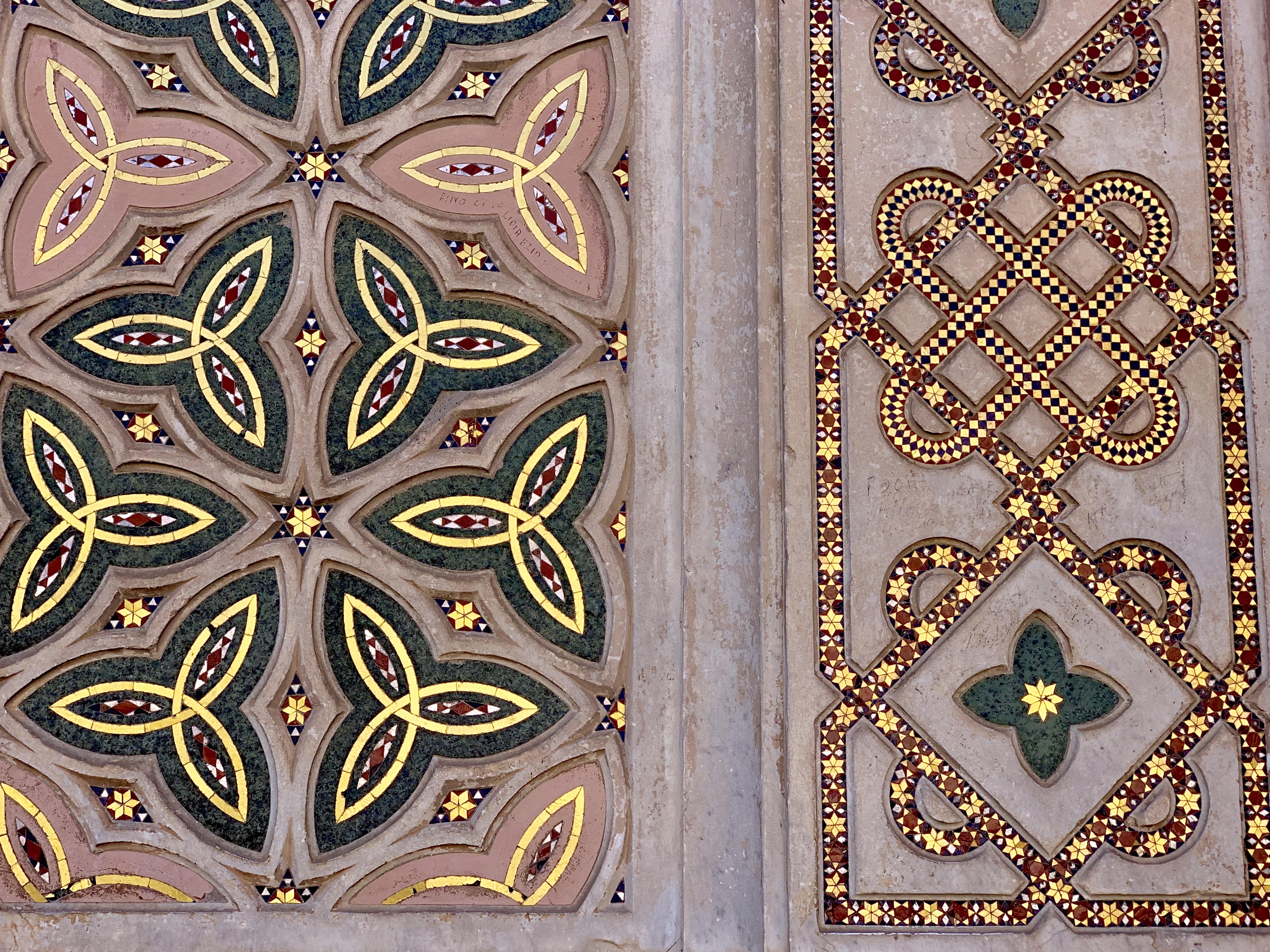 Spectacular mosaic work on the exterior of the cathedral