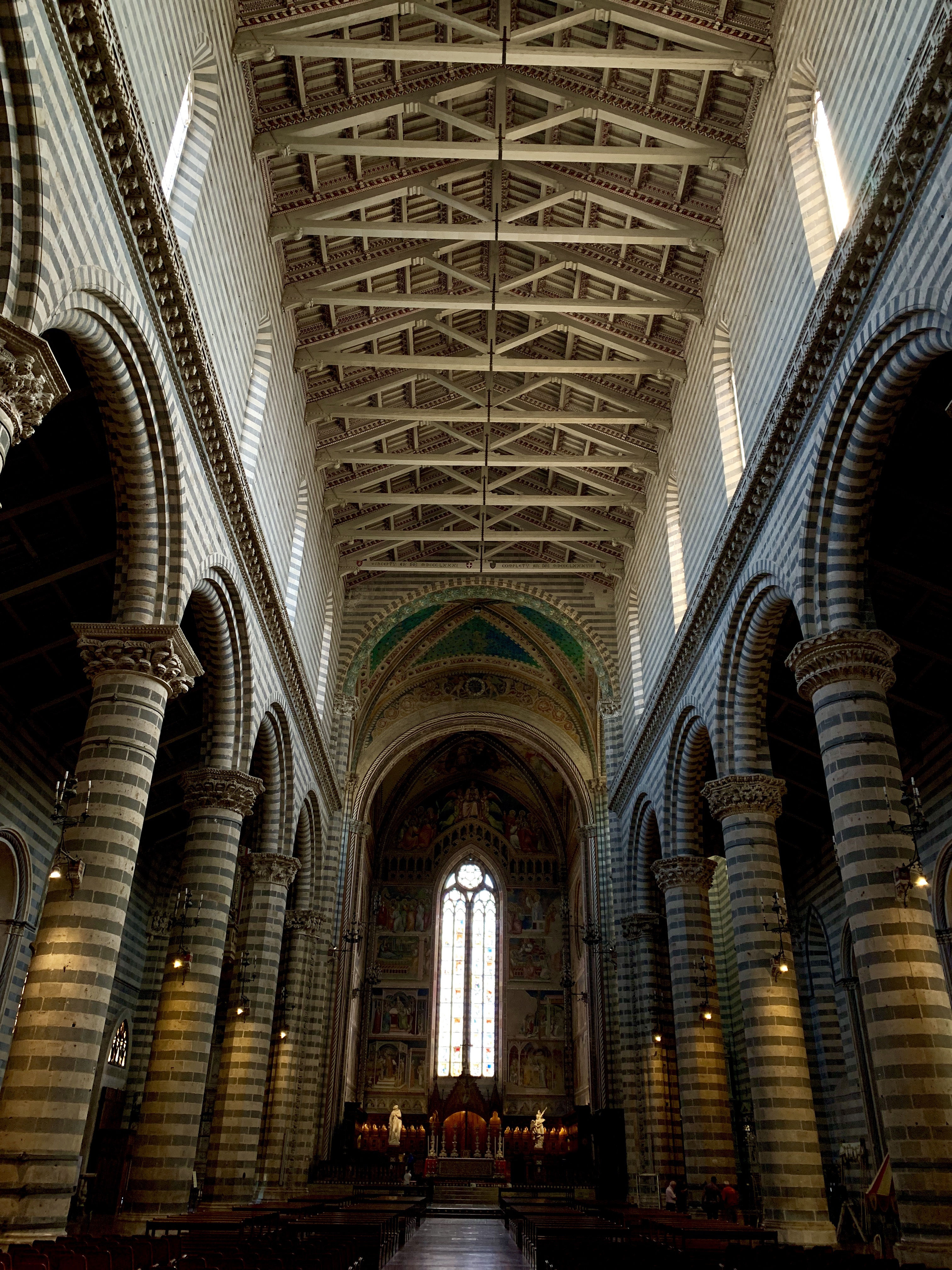 The vault of the Orvieto’s cathedral